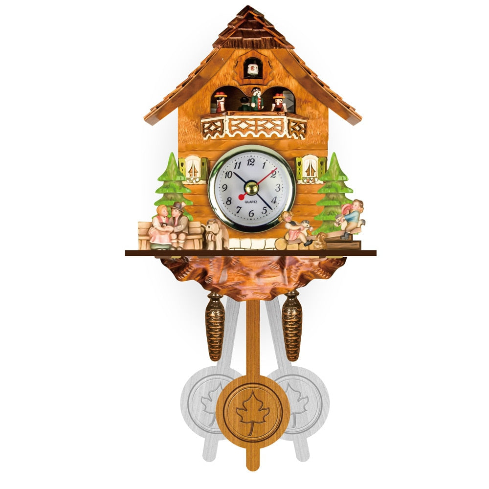 Horloge murale rétro à coucou