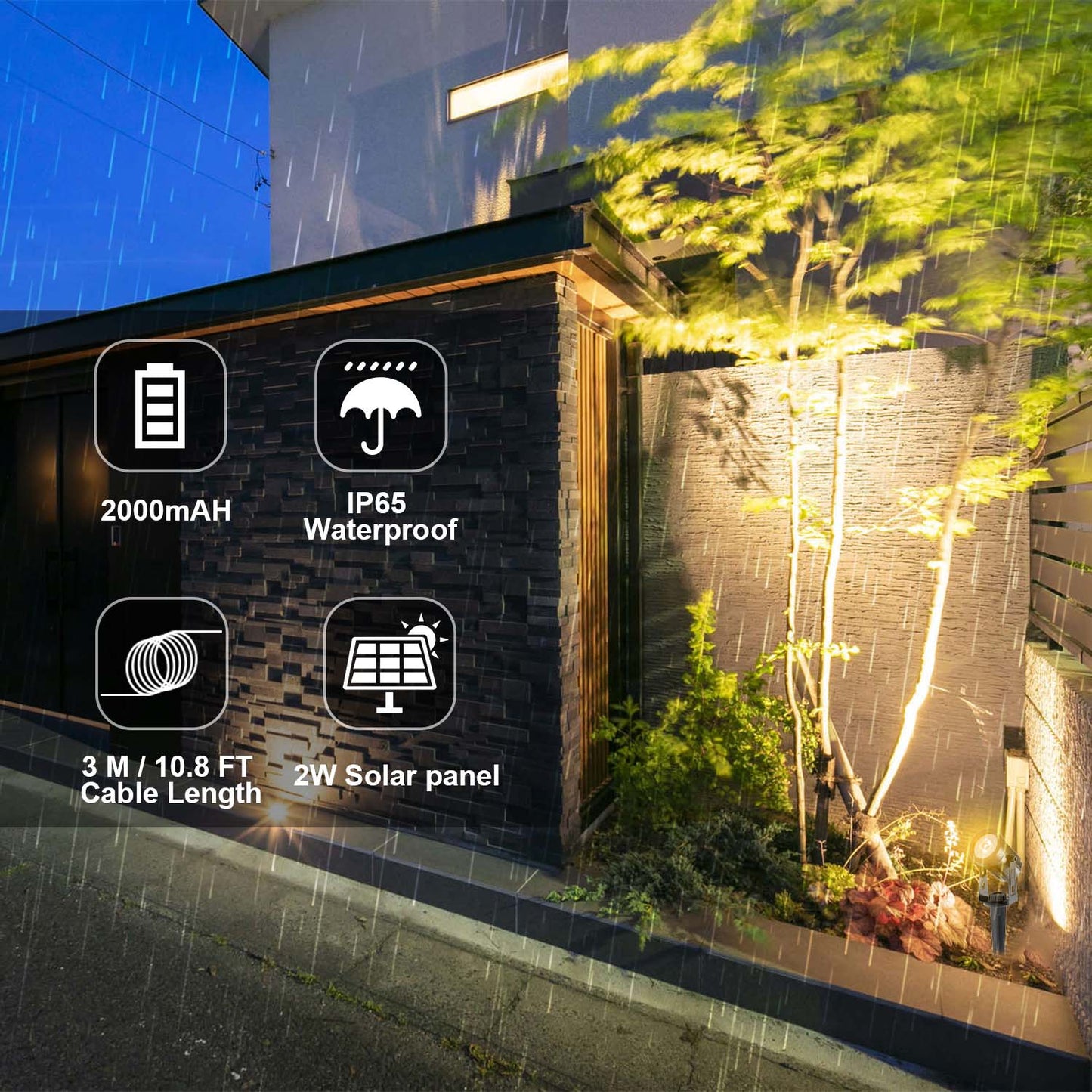 Projecteur solaire étanche IP65 à LED solaire