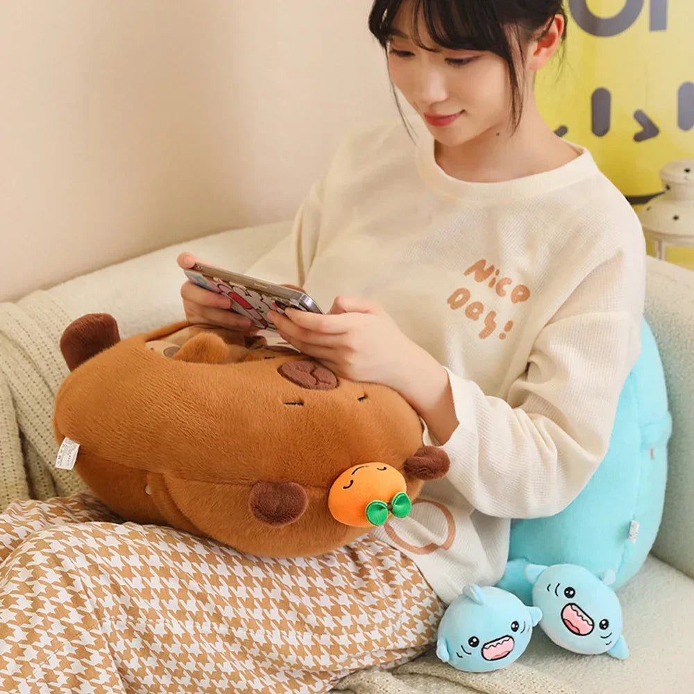 Floroux - Jouet en peluche interactif avec des ours et des capybaras cachés pour enfants