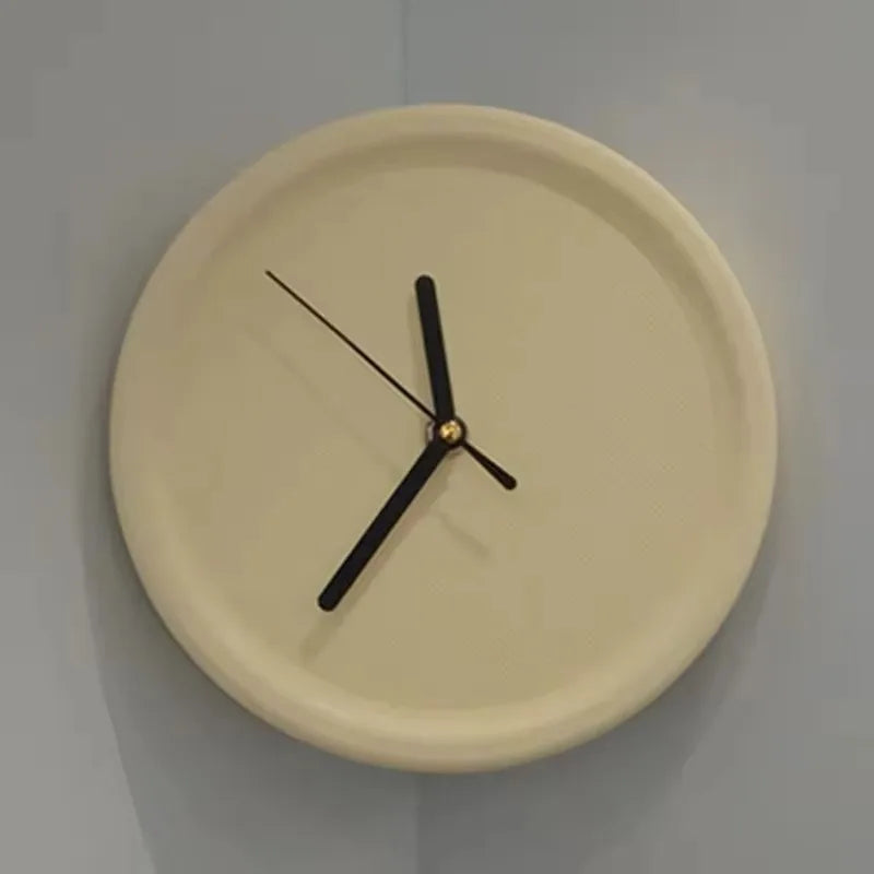 SilentCorner Horloge - Horloge mural silencieux élégant sans perçage