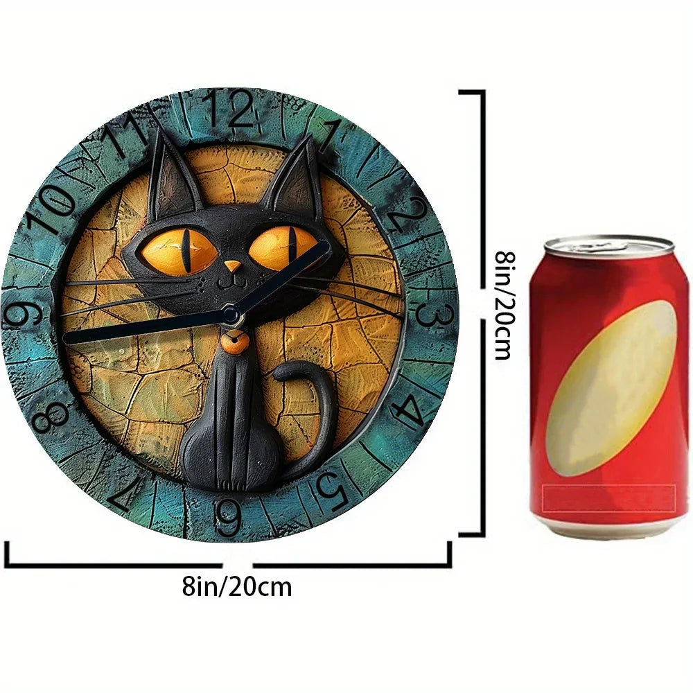 CircleDesign - Montre murale moderne avec imprimé de chats