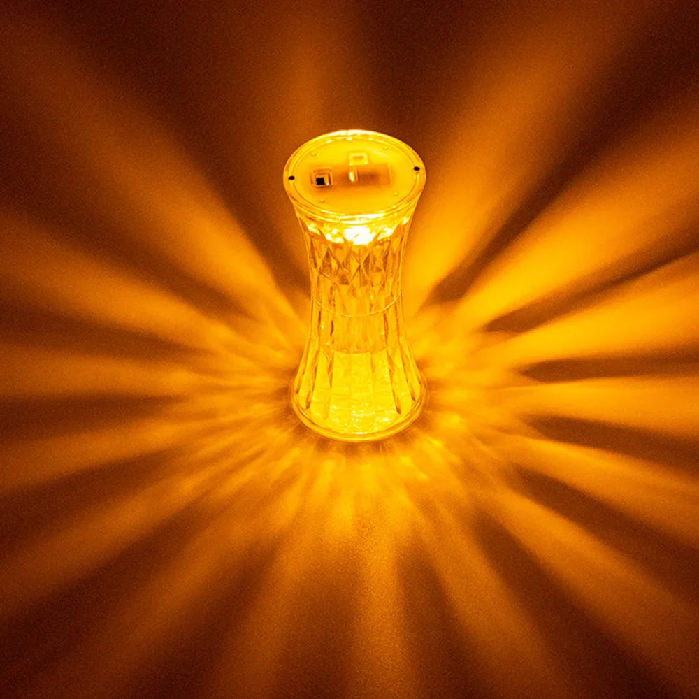 LumiDiamant - Lampe LED Transparent Diamant pour Lecture
