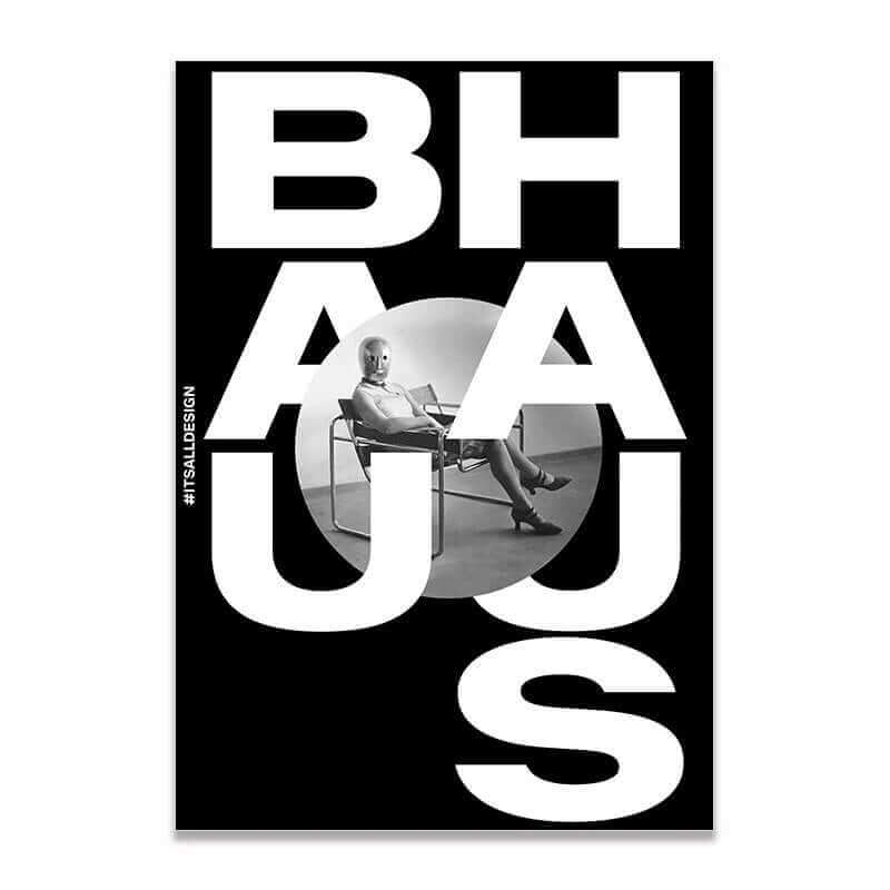 Affiche premium en toile Bauhaus créatif