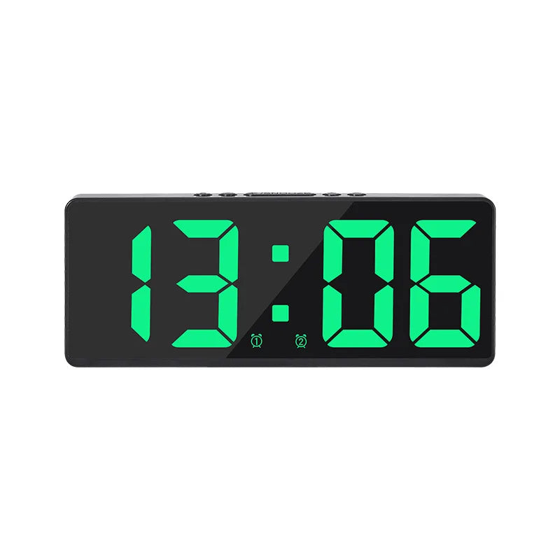 Floroux LED alarm clock with voice control | Silent night mode | Modern design