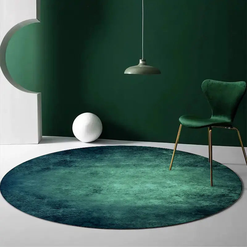Tapis rond nordique – Tapis moderne et luxueux pour salon, chambre et balcon