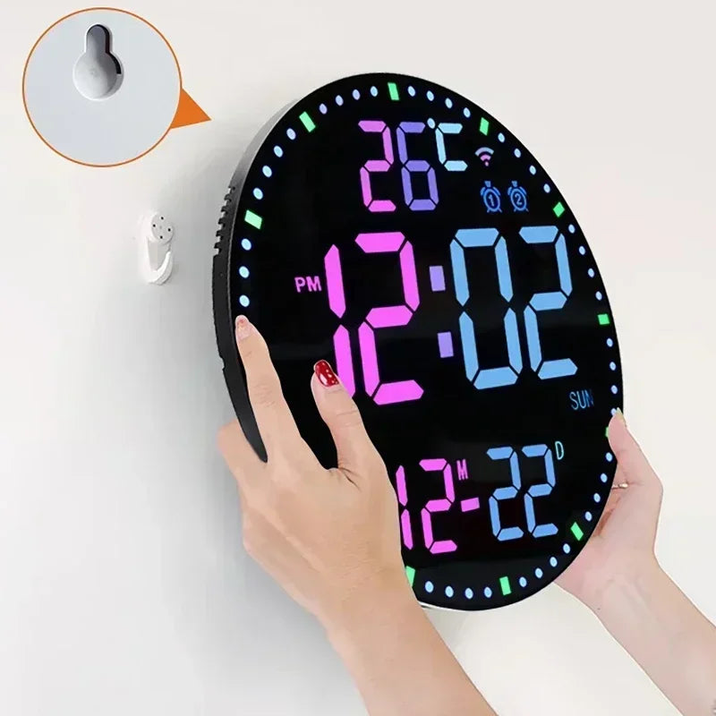 WiFiTime Horloge - Horloge mural LED intelligent avec calendrier