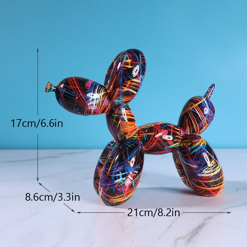 Figures de chien ballon nordiques statue d'intérieur