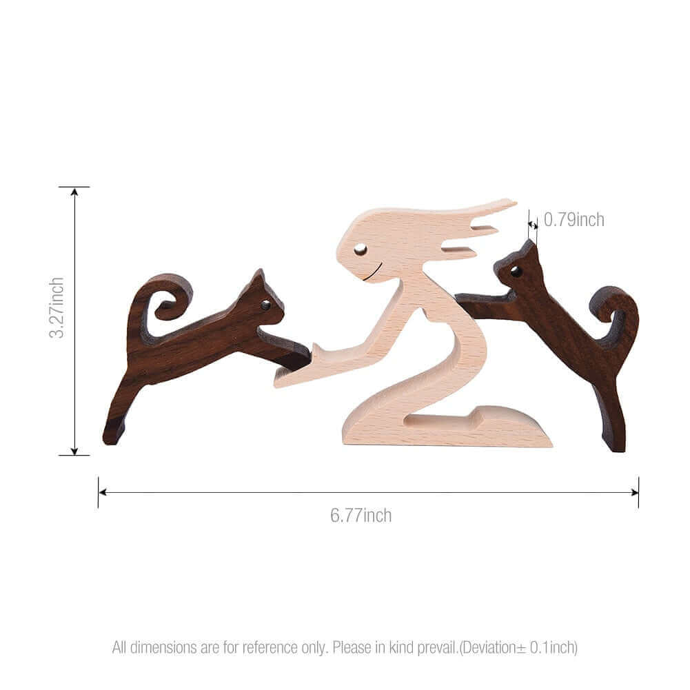 Animaux en bois danois Ornements