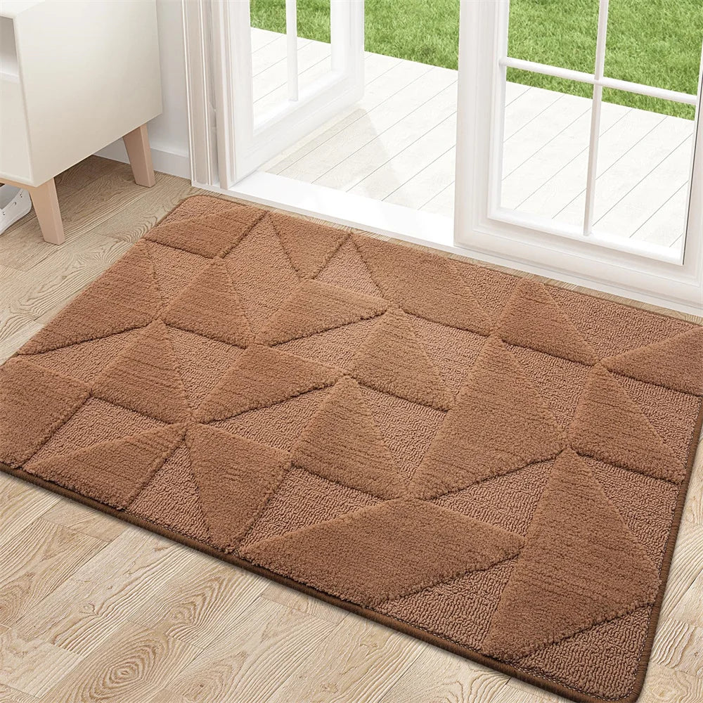 Tapis antidérapant de capture de saleté 80 × 120 cm – Tapis répulsif à saleté pour zone d'entrée, salle de bain, salon, cuisine et couloir