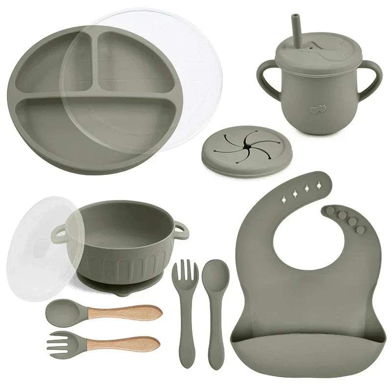 BabyCare Set - Ensemble de vaisselle pour enfants 10 pièces sans BPA