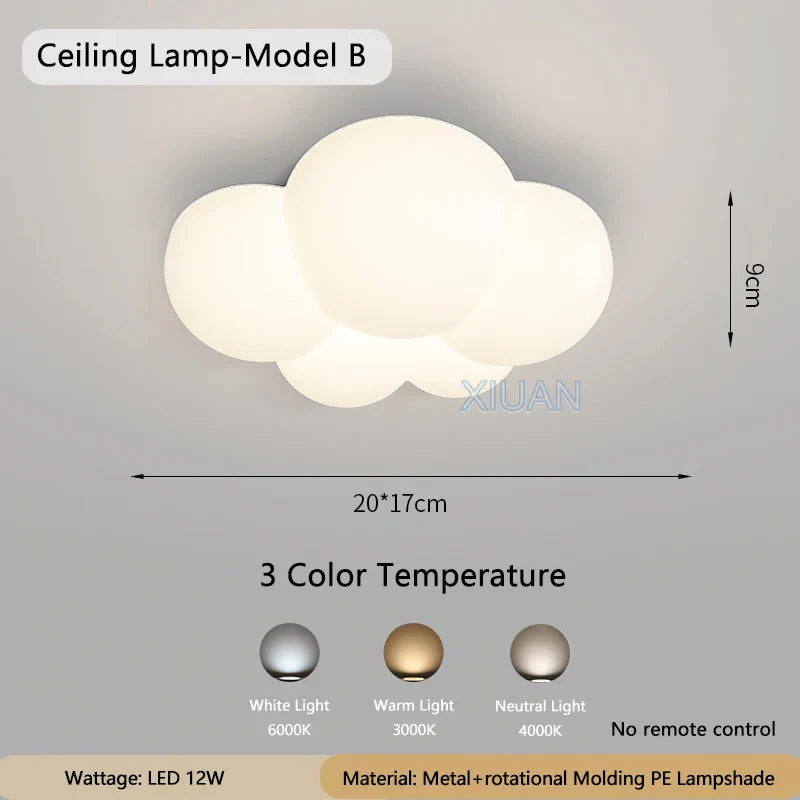 WhiteCloud Lampe – Éclairage mural LED élégant pour enfants