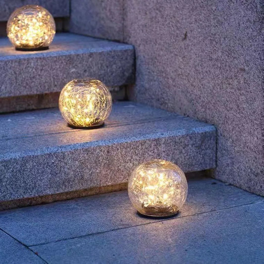 SparkleSphere Light - Lampe de jardin solaire magique
