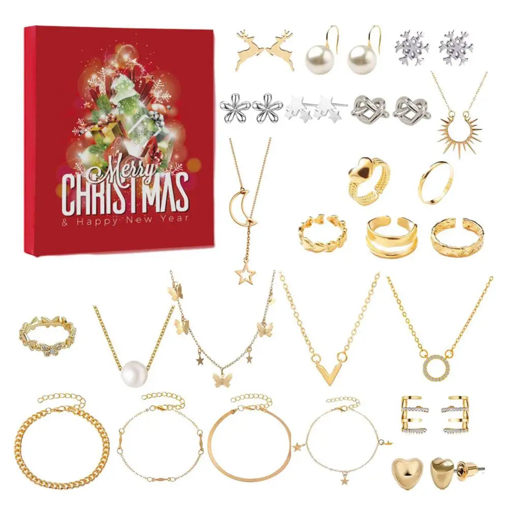 SparkleJoy Calendrier de l'Avent – Bijoux Magiques pour Enfants