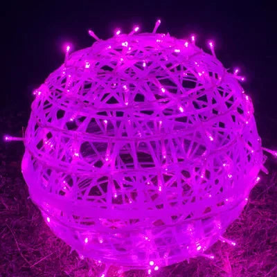 Sphere Lumières de Fête en Osier - Éclairage de Fête Élégant en Osier pour Chaque Occasion