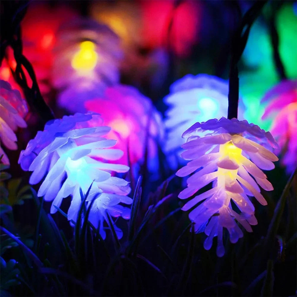 Pinecone Énergie Solaire Guirlande Lumineuse - Décoration Magique Énergie Solaire