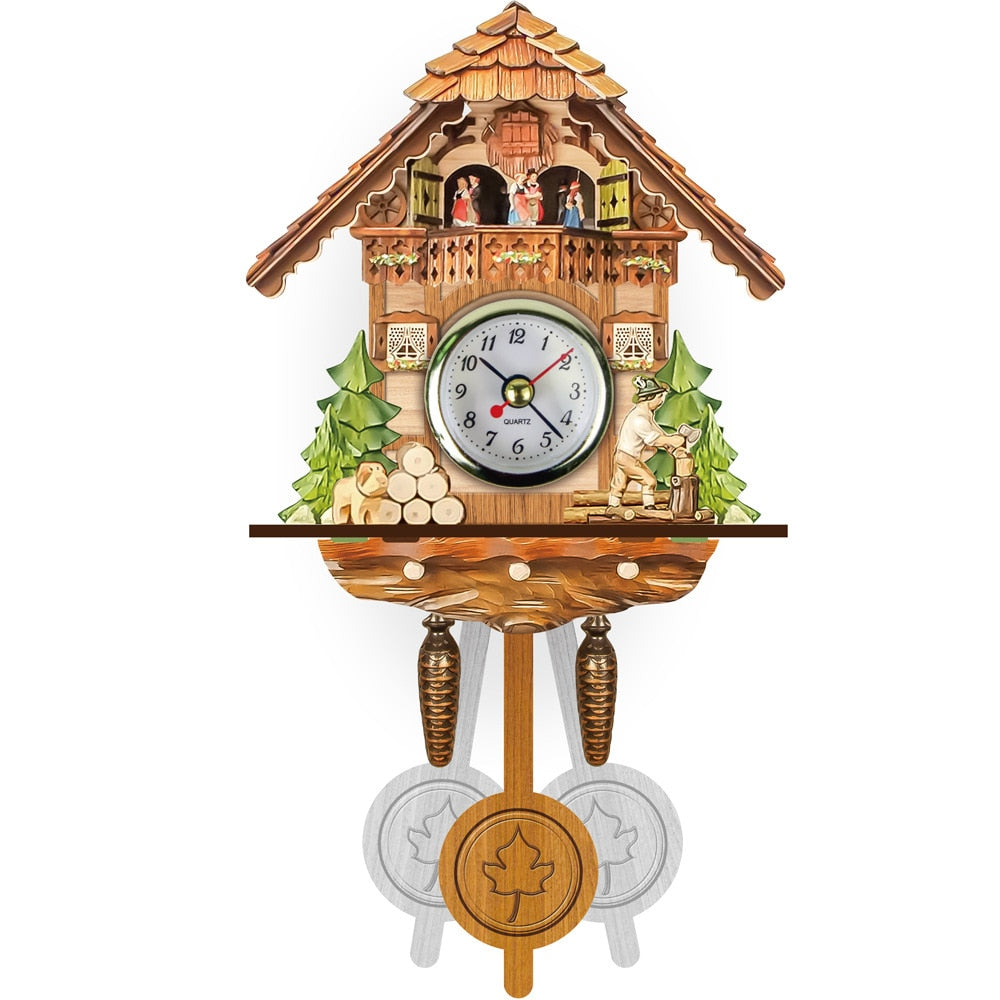 Horloge murale rétro à coucou