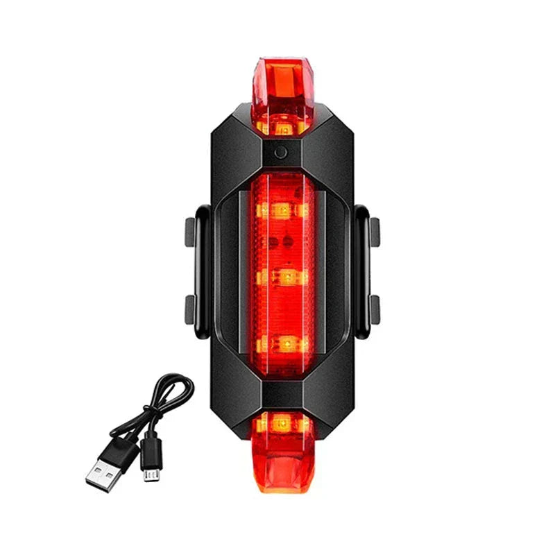 Lumière de vélo - Ensemble d'éclairage rechargeable avec plusieurs modes