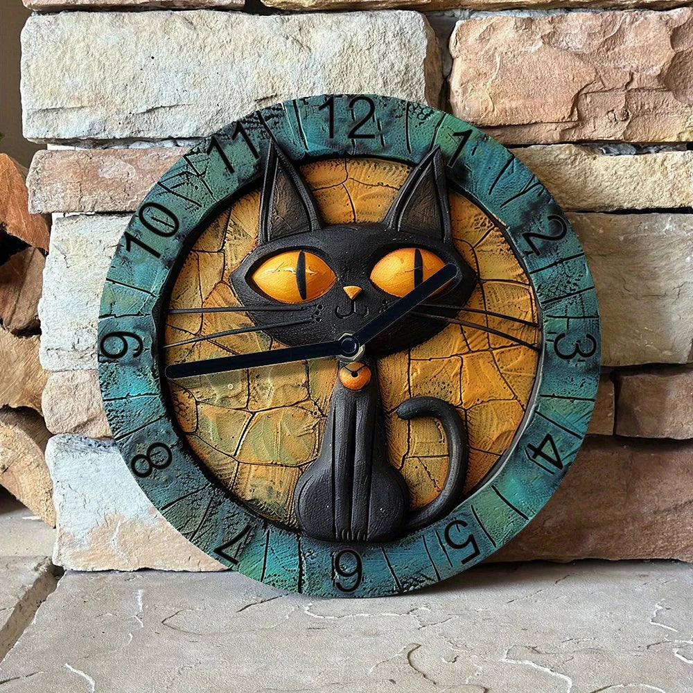 CircleDesign - Montre murale moderne avec imprimé de chats