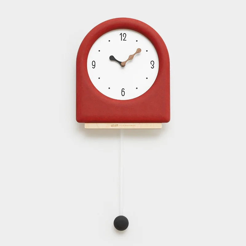 CremePendulum Clock - Horloge mural coréen au design moderne