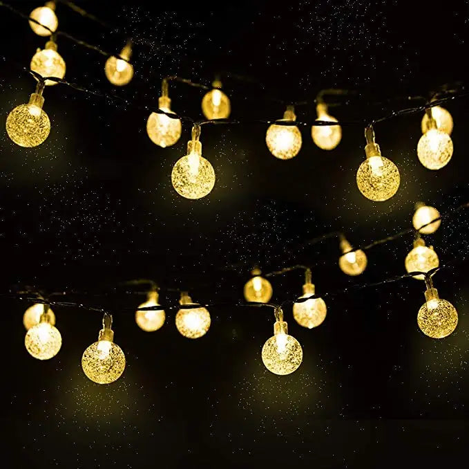 TwinkleGlow™ Solar LED String Lights | Outdoor Lighting for Garden & Terrace | Waterproof Flashing Lights for Every Season