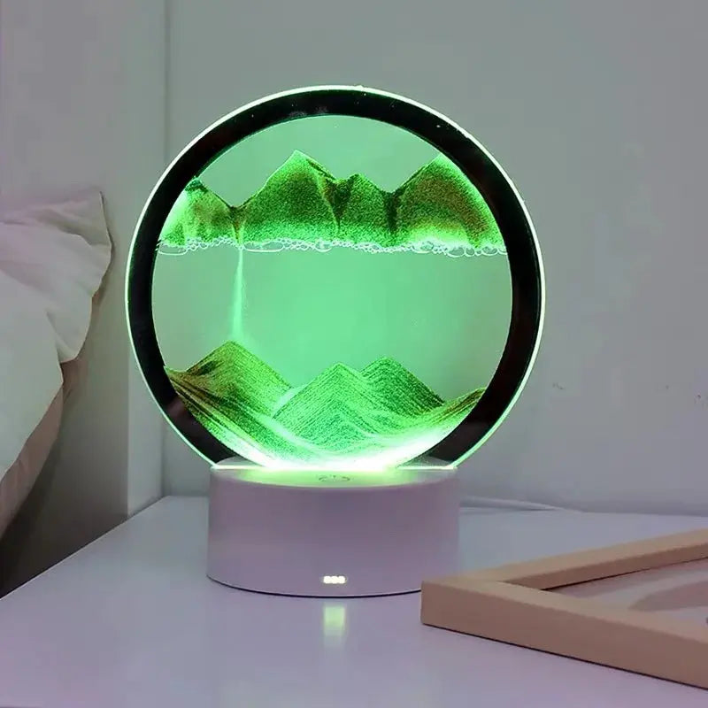 SableZen – Lampe à Sable Relaxante pour Décompression et Ambiance