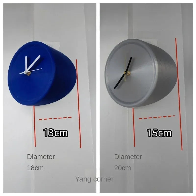 SilentCorner Horloge - Horloge mural silencieux élégant sans perçage