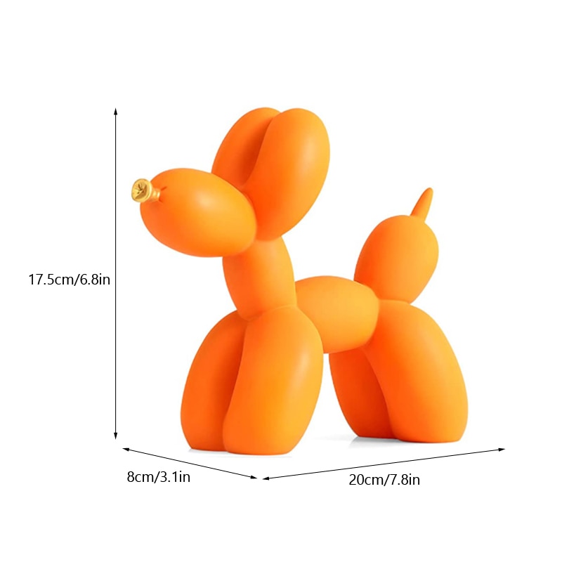 Figures de chien ballon nordiques statue d'intérieur
