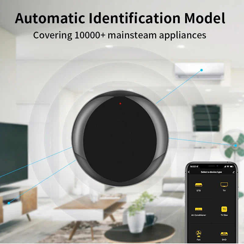 Télécommande d'appareil IR sans fil Tuya Smart - Contrôle WiFi via les applications SmartLife Google Alexa