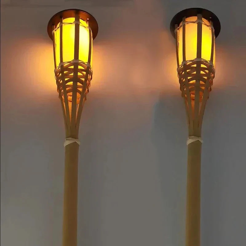 Floroux Torche Solaire Set de 5 | Lumières de jardin LED effet flamme | Fonctionnant à l'énergie solaire | Lumière décorative pour l'extérieur