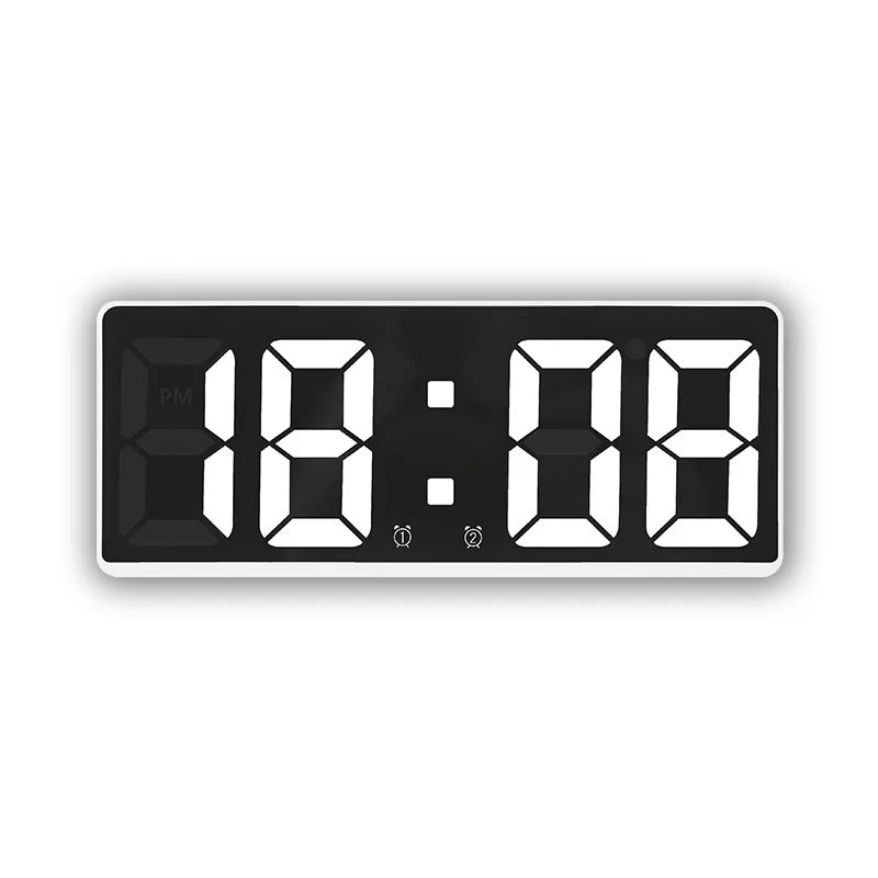 Réveil Miroir LuxTime – Réveil Électronique LED avec Fonction Alarme
