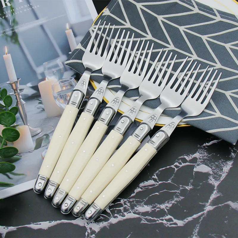 Set de couverts Laguiole couleur ivoire