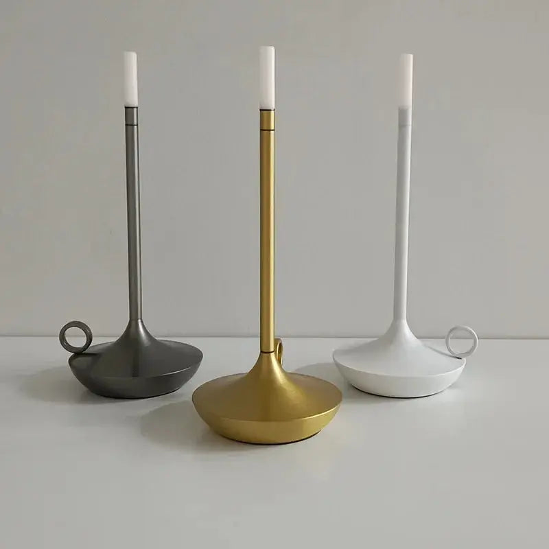 LumièreÉlégante - Lampe de Table Bougie Rechargeable avec Contrôle Tactile
