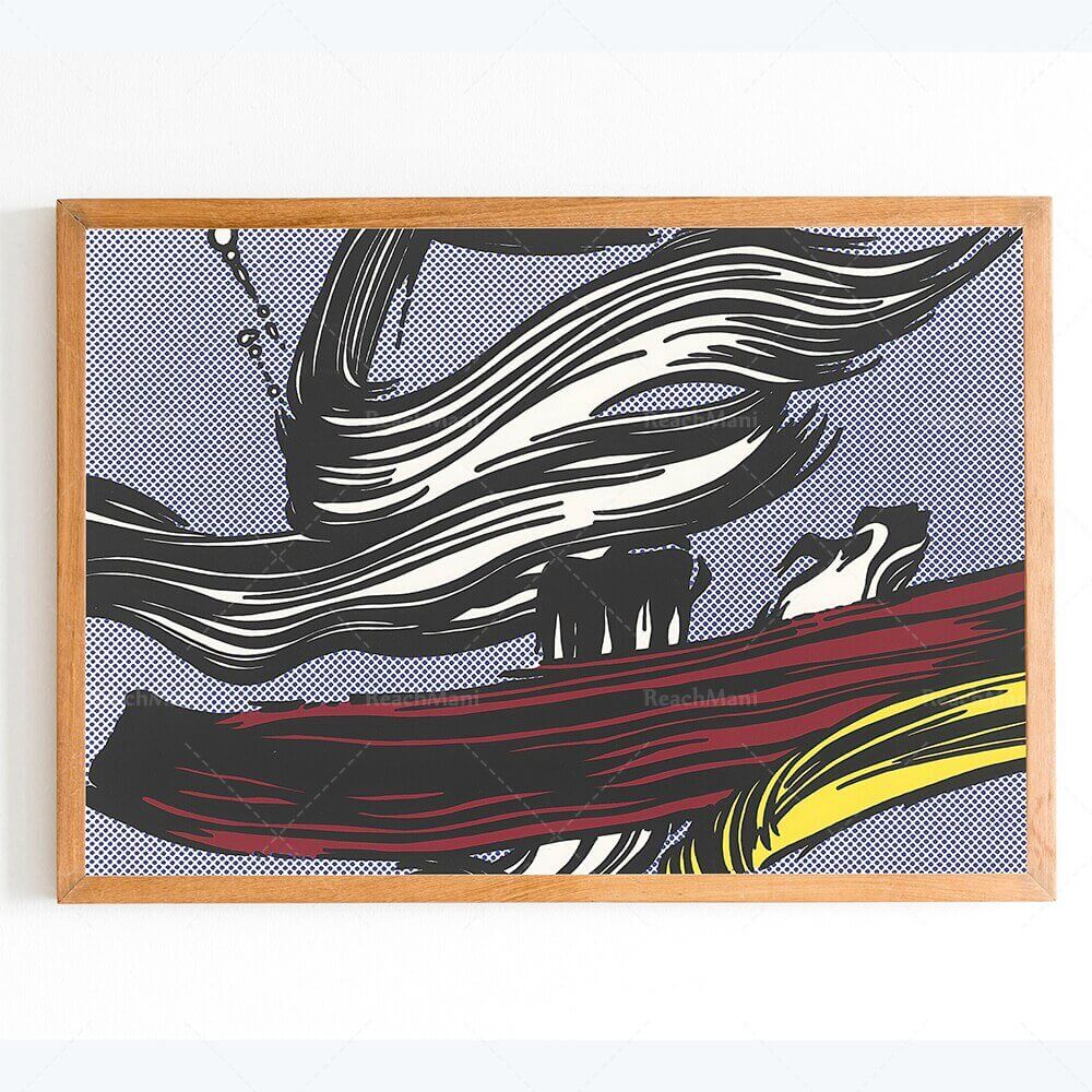 Affiche en toile en coton premium Pop Art de Lichtenstein