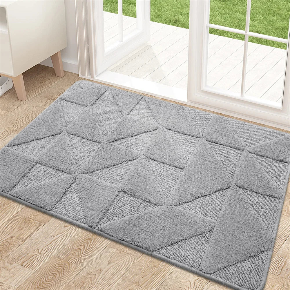 Tapis antidérapant de capture de saleté 80 × 120 cm – Tapis répulsif à saleté pour zone d'entrée, salle de bain, salon, cuisine et couloir
