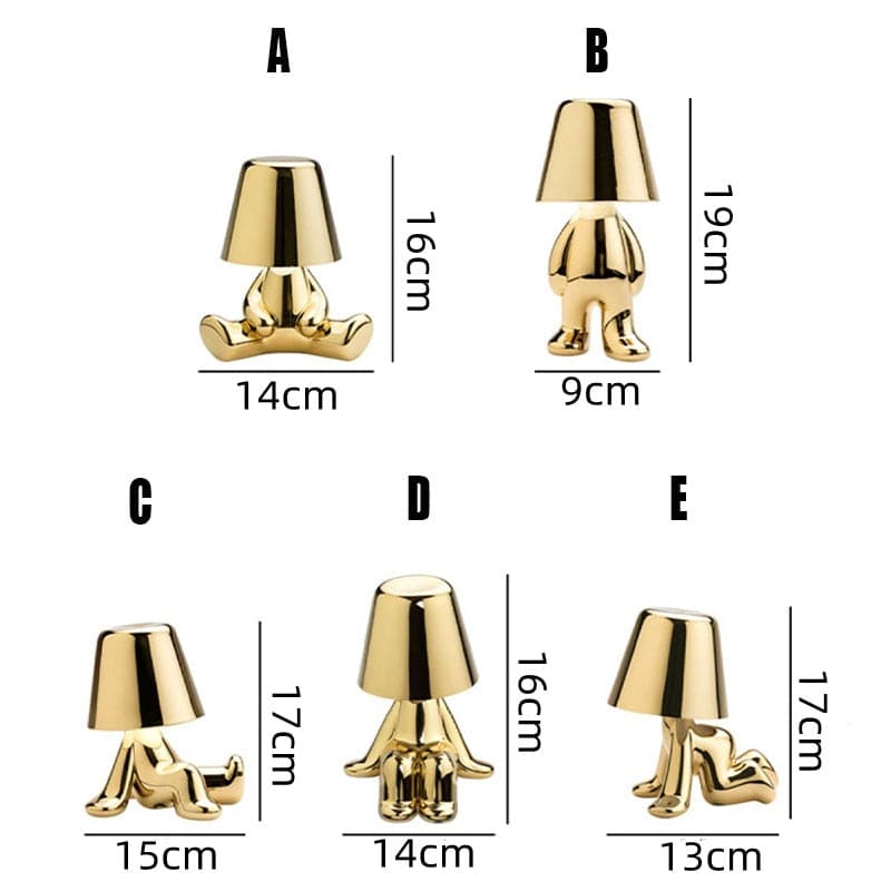 Floroux Monsieur LED Table Lamp | Elegant Figure Lamp | Modern Decor for Home & Office