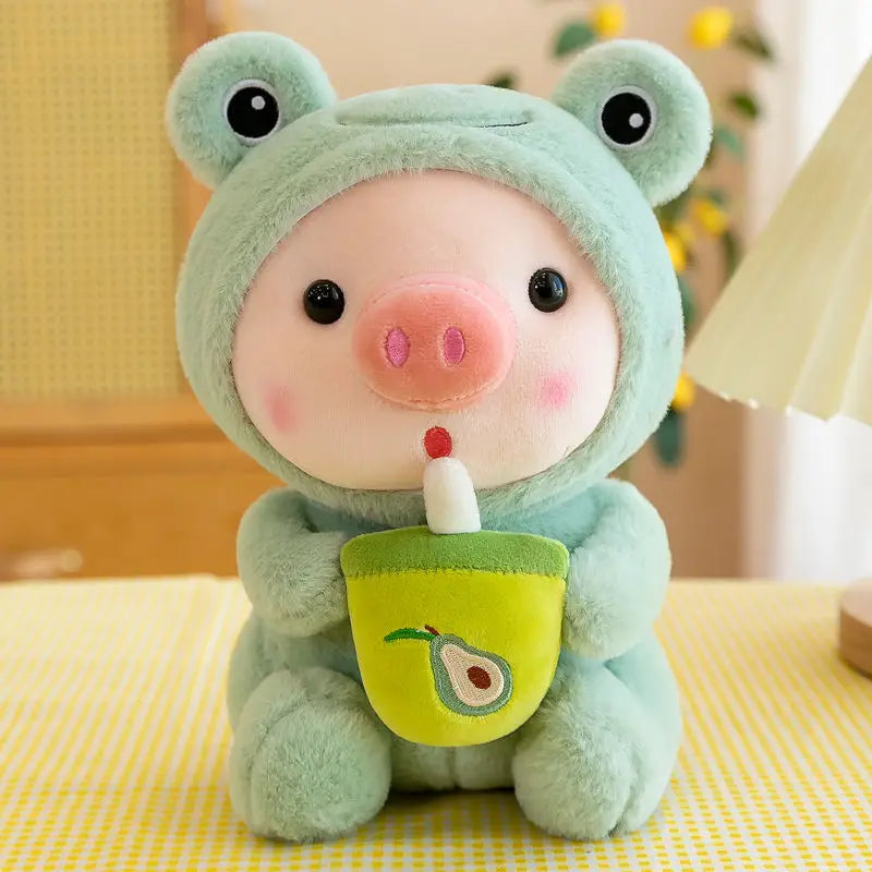 Floroux - Mignon petit porcelet dans un costume de grenouille pour enfants