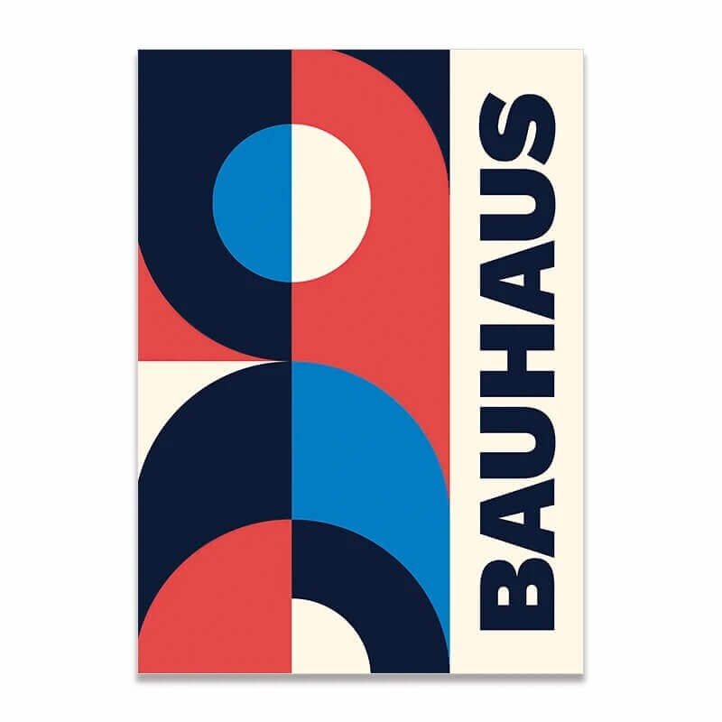 Affiche premium en toile Bauhaus créatif