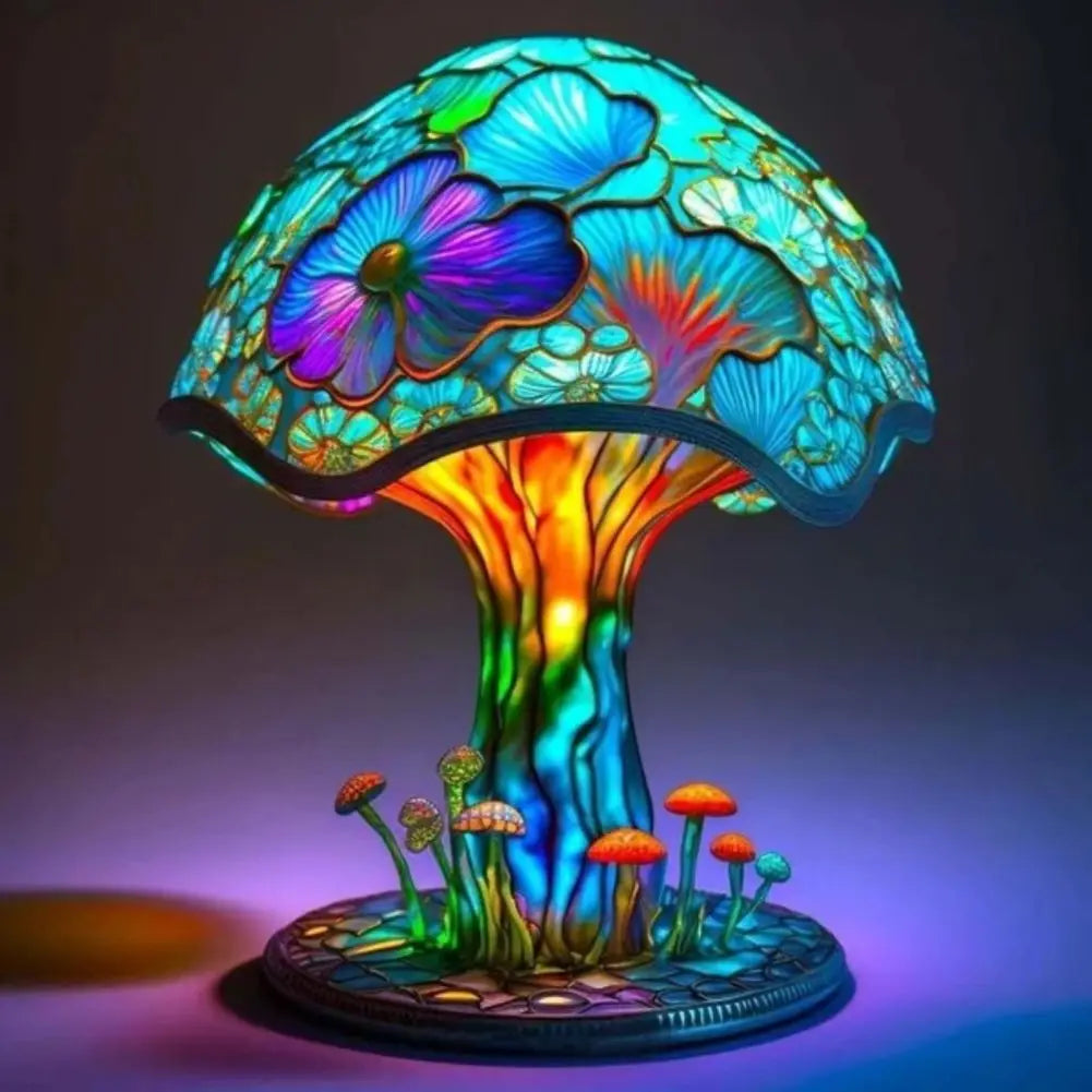 Lampe de table vintage champignon