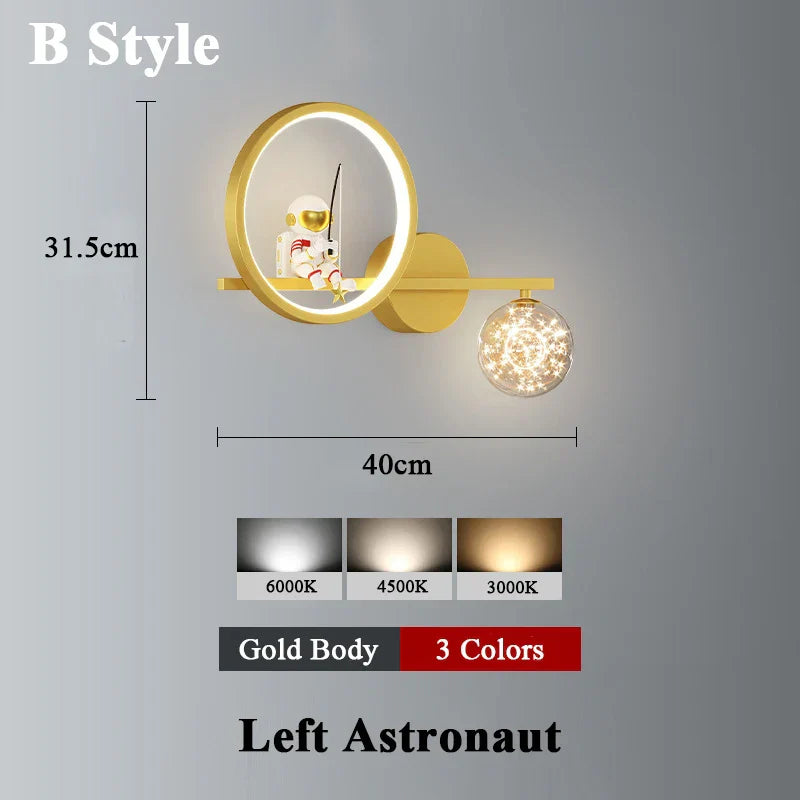 Applique murale Space Sconce projecteur d'étoiles en métal
