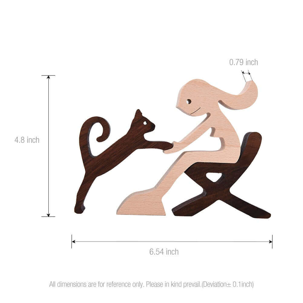 Animaux en bois danois Ornements