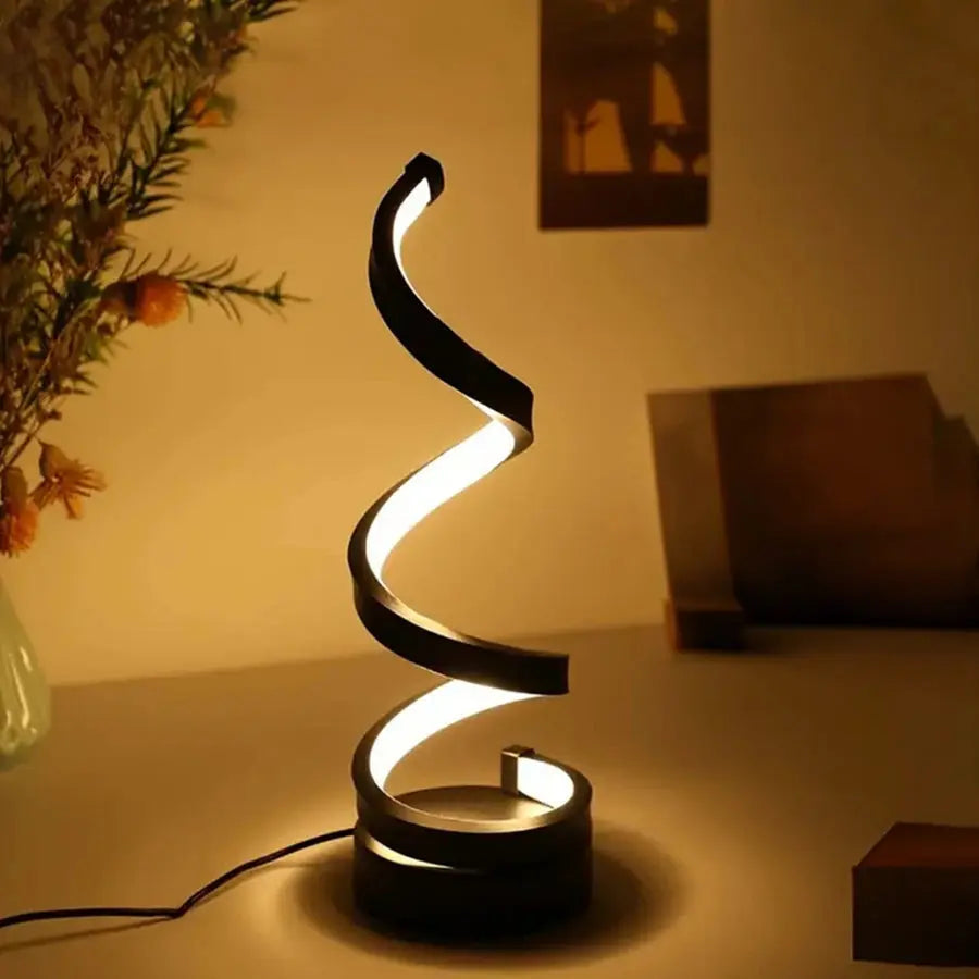 LumiSpirale - Lampe de Bureau Moderne à Intensité Réglable