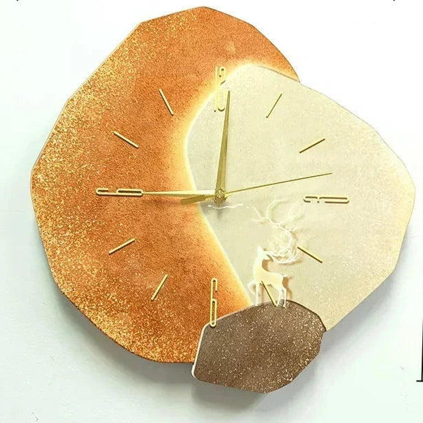 Floroux - Horloge murale élégante et apaisante