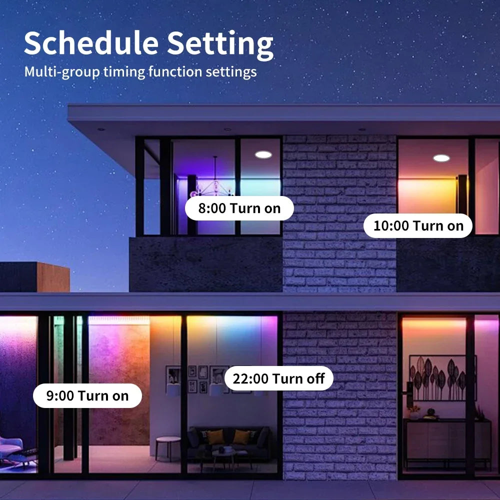 Tuya Zigbee Smart Wireless LED Downlights - RGB Wifi Contrôlé via SmartLife Google Alexa Apps