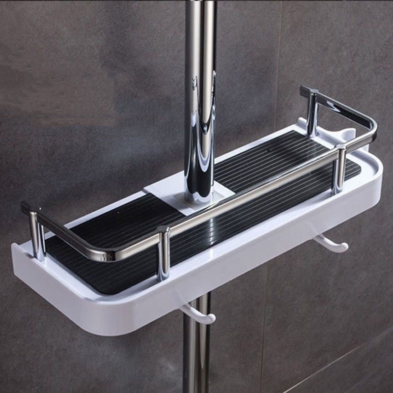 Support de rangement pour barre de douche dans la salle de bain