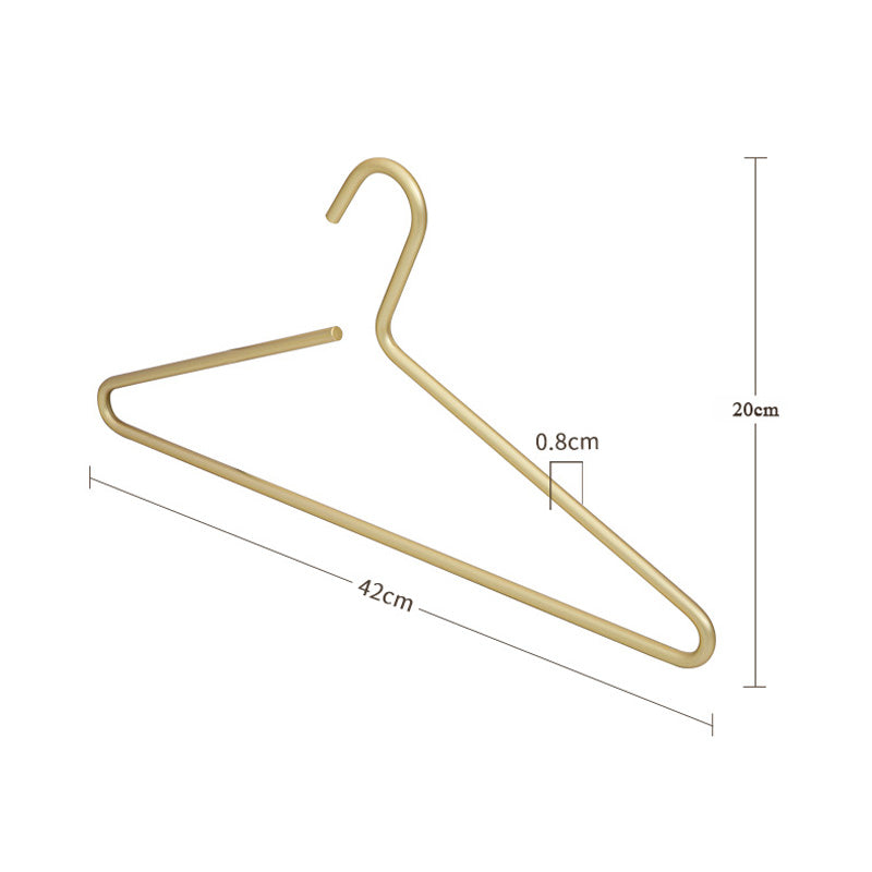 Floroux Metal Hanger Set | Matte Gold or Silver | Seamless Closet Organizer | 5 Pieces