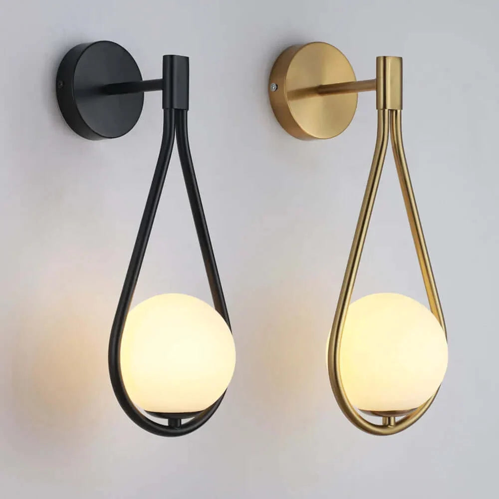 Appliquer Luxueux Verre Boule Applique