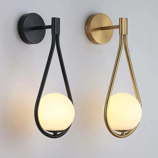 Appliquer Luxueux Verre Boule Applique