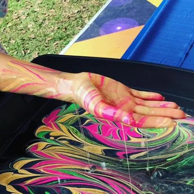 Set de peinture marbrée créative pour enfants - Kit d'art DIY amusant pour garçons et filles de 6 à 10 ans, cadeau de vacances unique pour les jeunes artistes en herbe