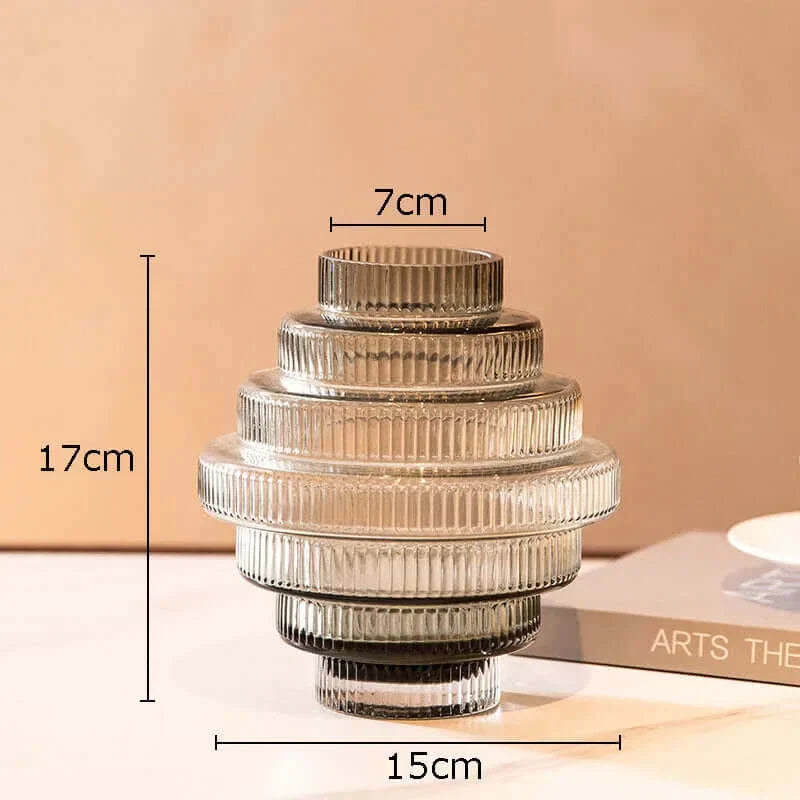 Créativité Collection de vases en verre ambre - Floroux Homeware