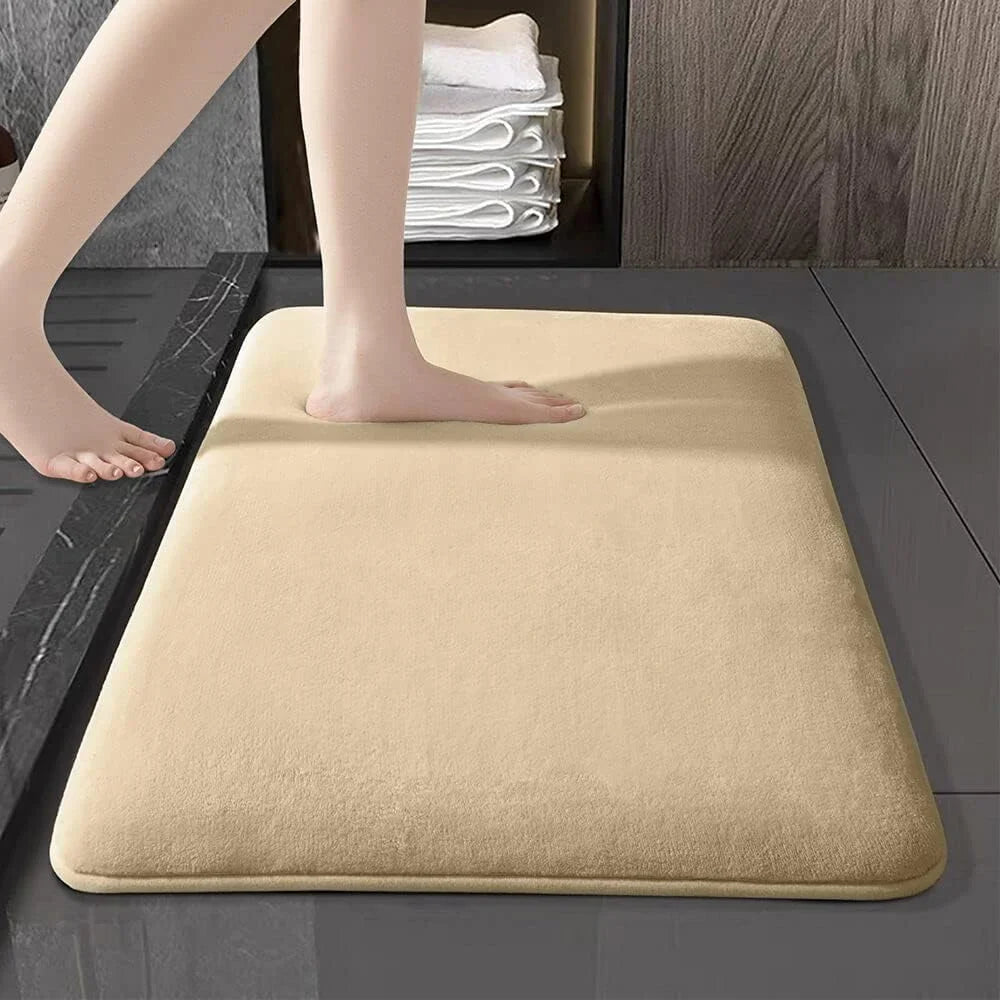 Tapis ÉpongeMax – Tapis de Bain Super Absorbant et Antidérapant en Velours de Corail
